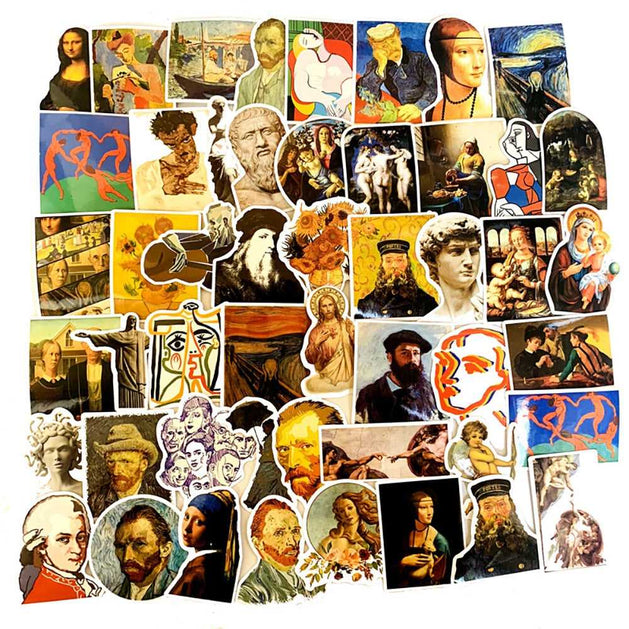 World Artist David Mona Lisa Stickers Pack-GraffitiWallArt