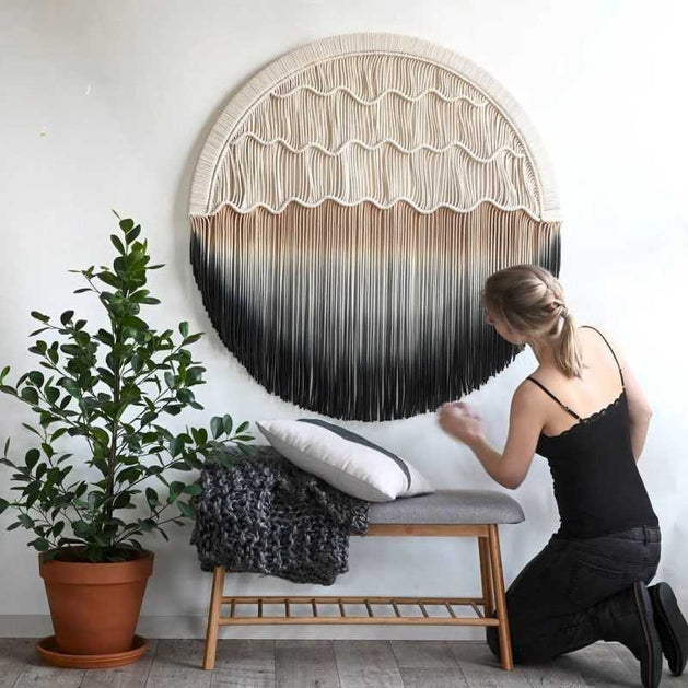 Woven Macrame Wall Hanging - Trendy Home Decor-GraffitiWallArt