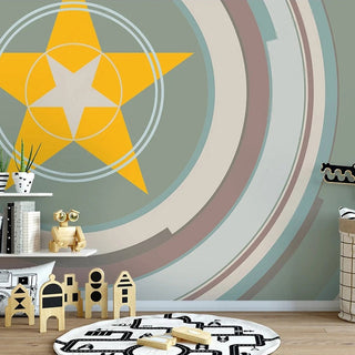 You Are a Star Nursery Wallpaper: Kids Room Wallpaper Mural-GraffitiWallArt