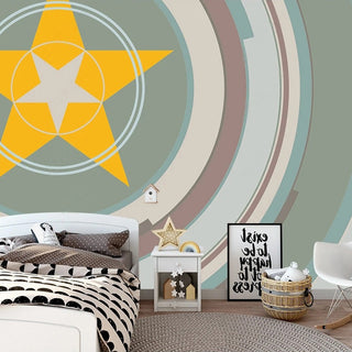 You Are a Star Nursery Wallpaper: Kids Room Wallpaper Mural-GraffitiWallArt