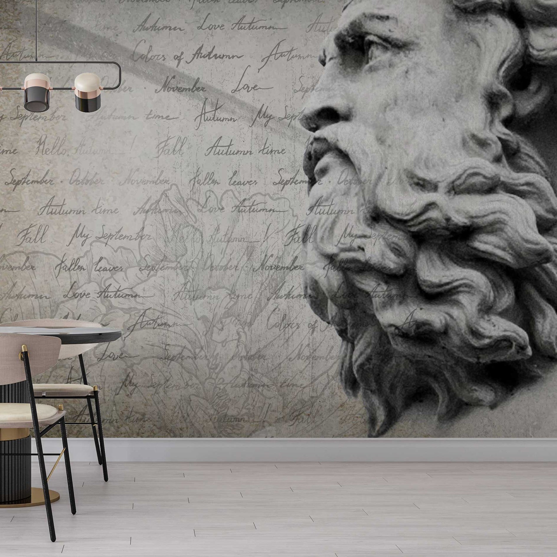 Zeus Theme Edition: Living Room Wallpaper Mural-GraffitiWallArt