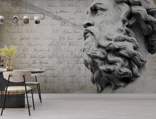 Zeus Theme Edition: Living Room Wallpaper Mural-GraffitiWallArt