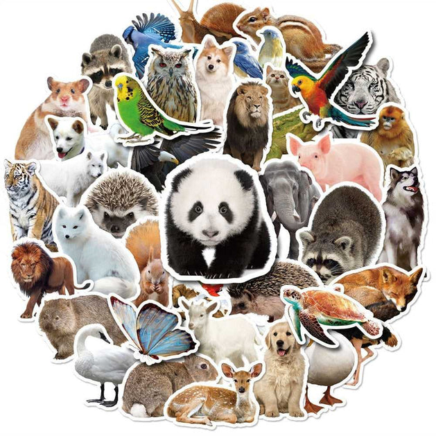 Zoo Animals Stickers - High-Quality Pack-GraffitiWallArt