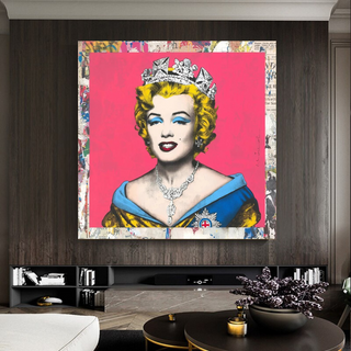 Crowned: Marilyn Pop Art – Perfect Blend of Royalty-GraffitiWallArt